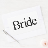 Sticker Rectangulaire Mariée (Enveloppe)
