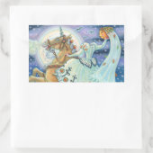 STICKER RECTANGULAIRE MARIÉE DE SLEEPY HOLLOW, FEUILLE D'AUTOCOLLANTS LI (Sac)