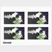 Sticker Rectangulaire Mariée Muertos (Feuille)