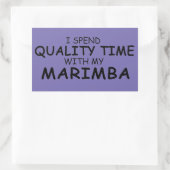 Sticker rectangulaire Marimba Time Quality (Sac)