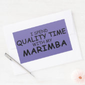 Sticker rectangulaire Marimba Time Quality (Enveloppe)