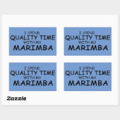 Sticker rectangulaire Marimba Time Quality (Feuille)