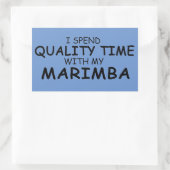 Sticker rectangulaire Marimba Time Quality (Sac)