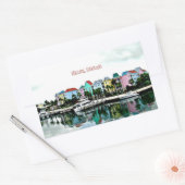 Sticker Rectangulaire Marina des Bahamas de Nassau (Enveloppe)