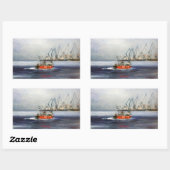 Sticker Rectangulaire Marina/Mariña/Seascape (Feuille)