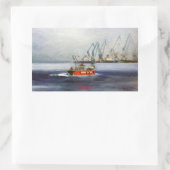 Sticker Rectangulaire Marina/Mariña/Seascape (Sac)