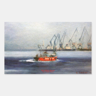 Sticker Rectangulaire Marina/Mariña/Seascape