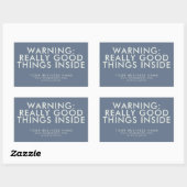 Sticker Rectangulaire Marine BELLES CHOSES BONNES Texte personnalisé Sit (Feuille)