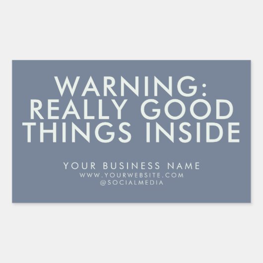 Sticker Rectangulaire Marine BELLES CHOSES BONNES Texte personnalisé Sit (Devant)