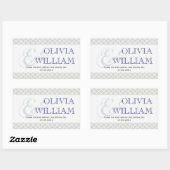 Sticker Rectangulaire Marine gris maroquinerie marocaine esperie et mari (Feuille)