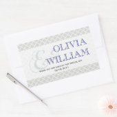 Sticker Rectangulaire Marine gris maroquinerie marocaine esperie et mari (Enveloppe)