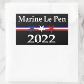 Sticker Rectangulaire Marine Le Pen (Sac)