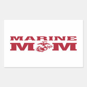 Sticker Rectangulaire Marine Maman
