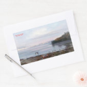 Sticker Rectangulaire Marine/Marine/Seascape (Enveloppe)