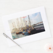 Sticker Rectangulaire Marine/Marine/Seascape (Enveloppe)