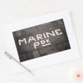 Sticker Rectangulaire Marine Parade, Napier, Nouvelle-Zélande (Enveloppe)