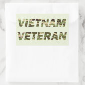 Sticker Rectangulaire Marine vétéran de l'armée du Vietnam (Sac)