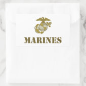 Sticker Rectangulaire Marines [gabarit] (Sac)