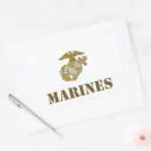 Sticker Rectangulaire Marines [gabarit] (Enveloppe)