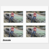 Sticker Rectangulaire Mark Cizek (Feuille)