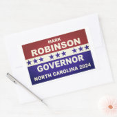 Sticker Rectangulaire Mark Robinson Gouverneur Caroline du Nord 2024 (Enveloppe)