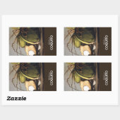 Sticker Rectangulaire Marketing Classique Coquito Coco (Feuille)