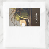 Sticker Rectangulaire Marketing Classique Coquito Coco (Sac)