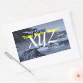 Sticker Rectangulaire Marque Twin Earth : Pure XYZ (Enveloppe)