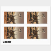 Sticker Rectangulaire Mars Rover (Feuille)