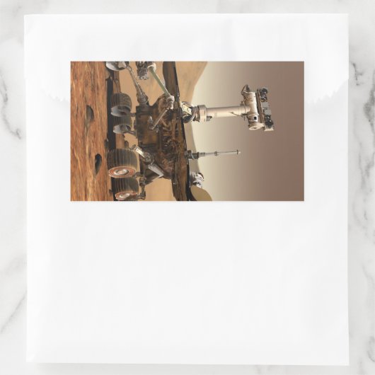 Sticker Rectangulaire Mars Rover (Sac)