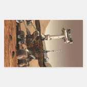 Sticker Rectangulaire Mars Rover (Devant)