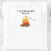 Sticker Rectangulaire Marshmallow Roaster officiel (Sac)