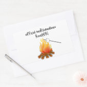 Sticker Rectangulaire Marshmallow Roaster officiel (Enveloppe)