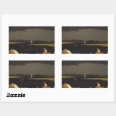 Sticker Rectangulaire Martin Johnson Heade - À l'approche de l'orage (Feuille)