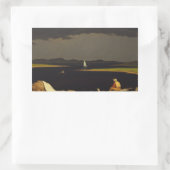 Sticker Rectangulaire Martin Johnson Heade - À l'approche de l'orage (Sac)