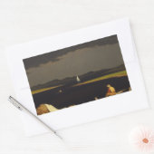 Sticker Rectangulaire Martin Johnson Heade - À l'approche de l'orage (Enveloppe)