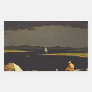 Sticker Rectangulaire Martin Johnson Heade - orage de approche
