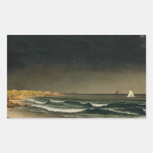 Sticker Rectangulaire Martin Johnson Heade - Vers la tempête (Devant)