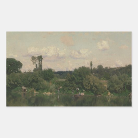 Sticker Rectangulaire Martin Rico y Ortega - Sur la Seine (Devant)