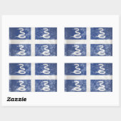 Sticker Rectangulaire Martinique (Feuille)