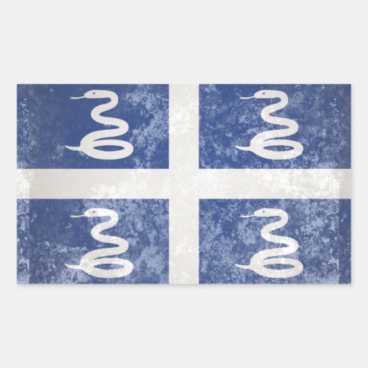 Sticker Rectangulaire Martinique (Devant)