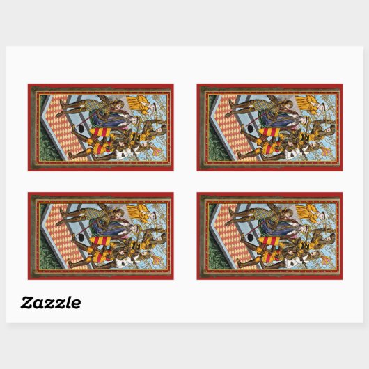Sticker Rectangulaire Martyre de saint Thomas Becket (M 031) (Feuille)
