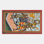 Sticker Rectangulaire Martyre de saint Thomas Becket (M 031) (Devant)