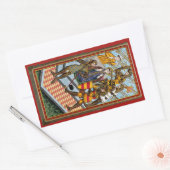 Sticker Rectangulaire Martyre de saint Thomas Becket (M 031) (Enveloppe)