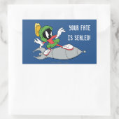 Sticker Rectangulaire MARVIN MARTIAN™ Riding Rocket (Sac)