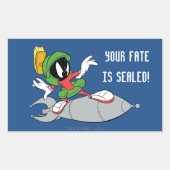 Sticker Rectangulaire MARVIN MARTIAN™ Riding Rocket (Devant)