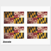 Sticker Rectangulaire Maryland State (Feuille)