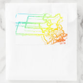 Sticker Rectangulaire masachusetts refroidissement flur (Sac)