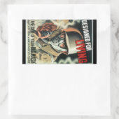 Sticker Rectangulaire Masque gaz (Sac)