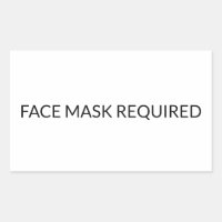 Masque visage Requis noir et blanc simple